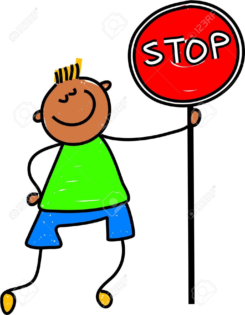 1012x1300 Boy Holding Stop Sign Clipart