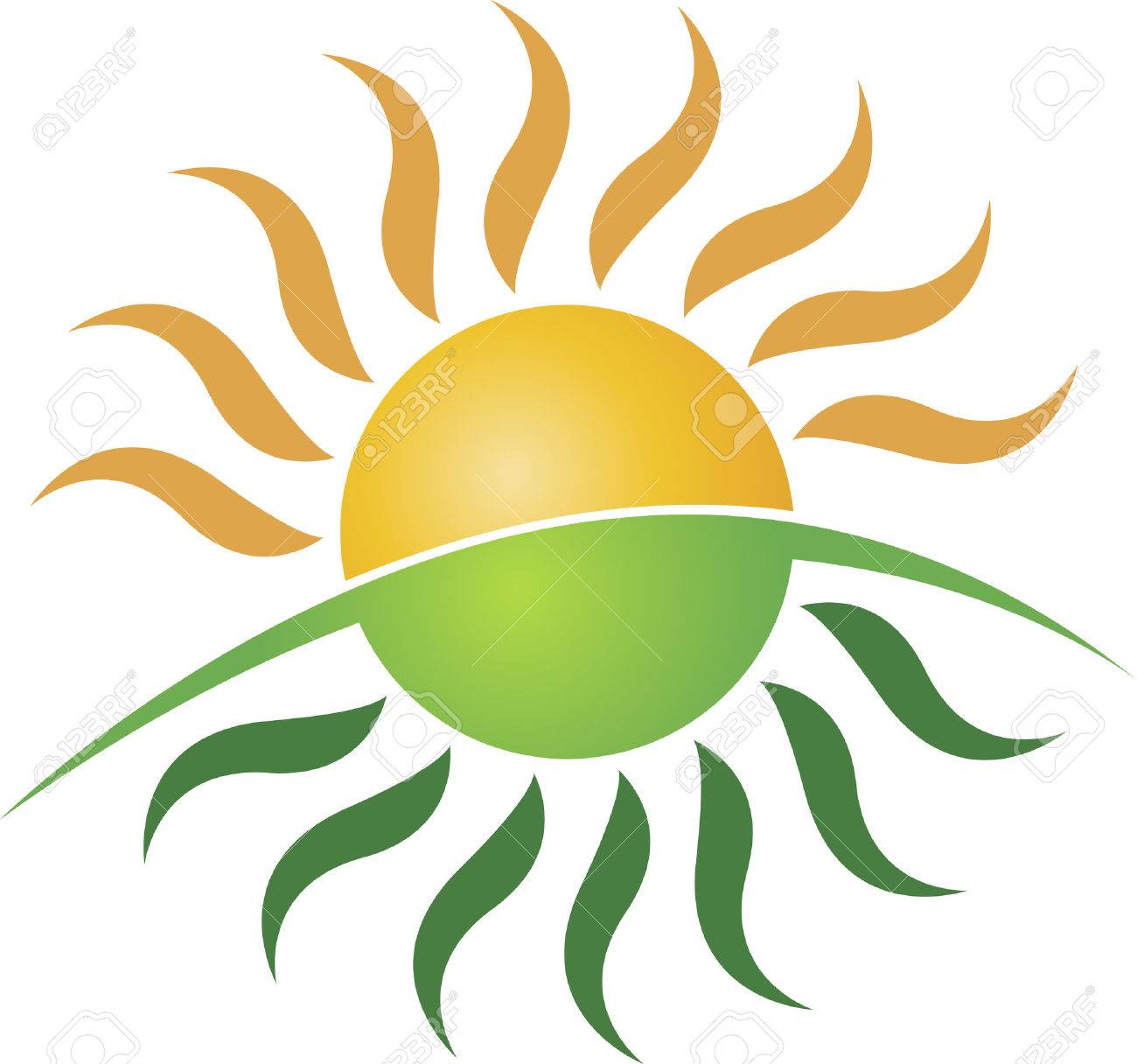 1300x1216 Illustration Art Of A Sun Logo With Isolated Background Royalty
