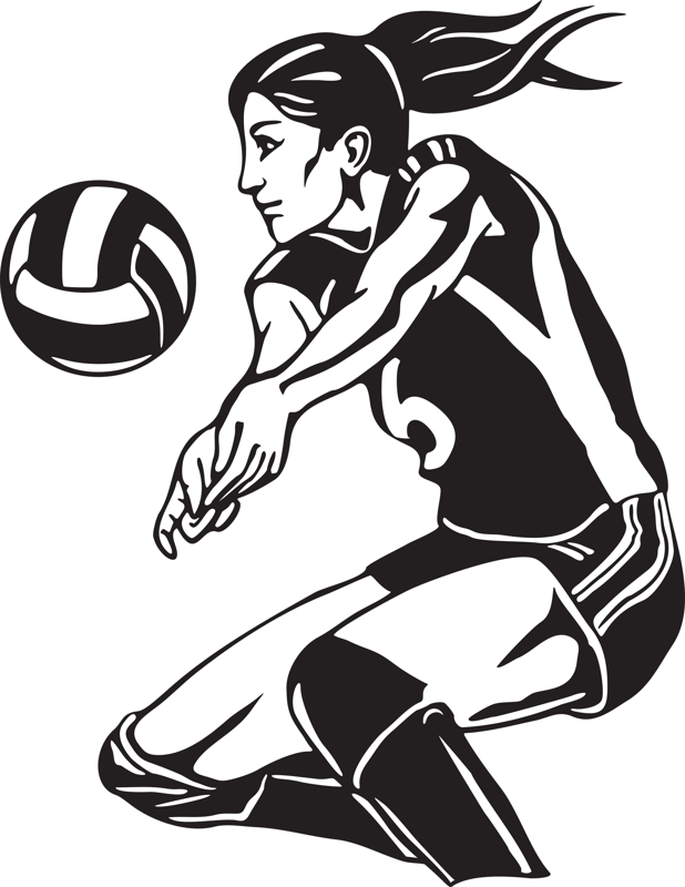 618x800 Playing Volleyball Clipart 6 Volleyball Clip Art Images Clipartcow