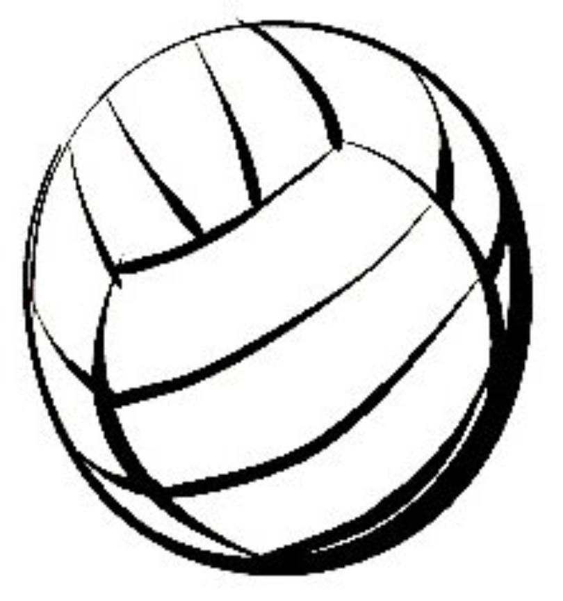 810x864 Softball And Volleyball Clipart