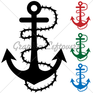 325x325 Anchor With Chain And Rope Gl Stock Images