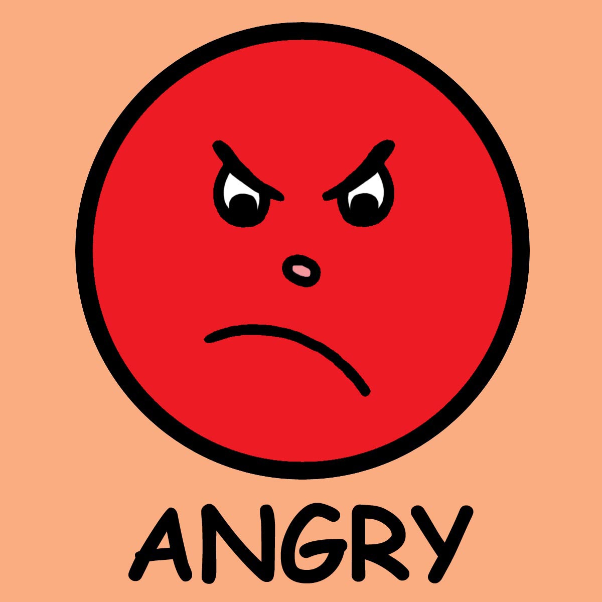 1200x1200 Angry Face Clipart