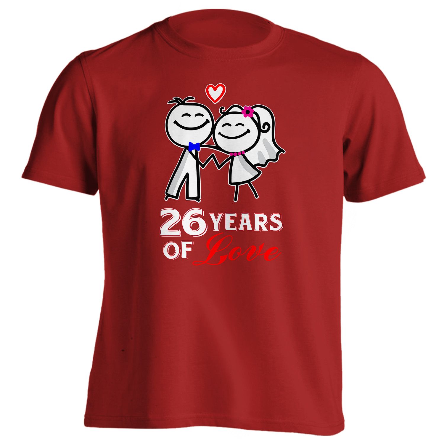 1500x1498 26th Anniversary Gift 26 Years Of Love Shirt Anniversary Gifts