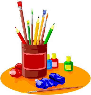 384x400 Download Art Supplies Clipart Clipartmonk