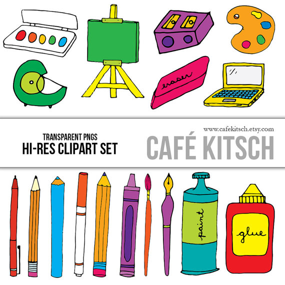570x570 Instant Download Art Supplies Clip Art Hi Res Transparent