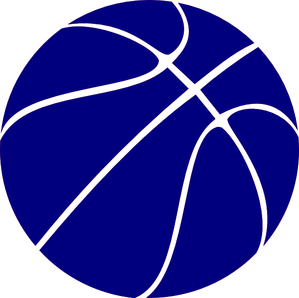 600x599 Blue Basketball Clip Art