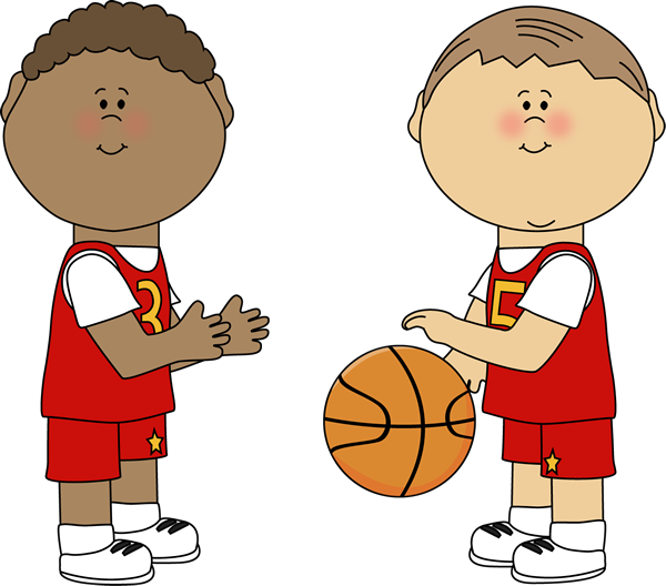 600x528 Boys Playing Basketball Clip Art