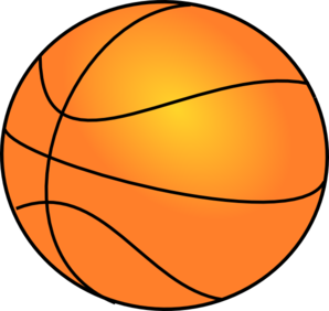 298x282 Half Basketball Clipart