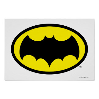 324x324 Batman Symbol Posters Zazzle