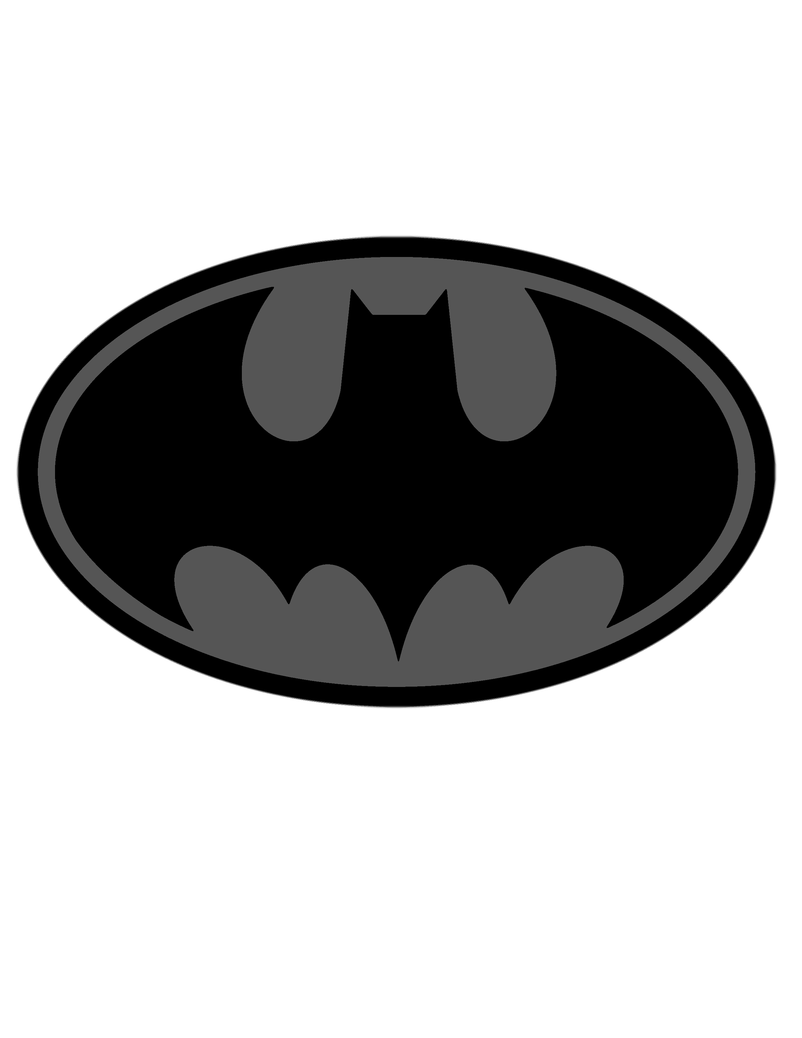 2550x3300 Batman Symbol Stencil Template For Free Download Stencil