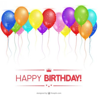 340x340 Happy Birthday Balloons Clip Art 123freevectors