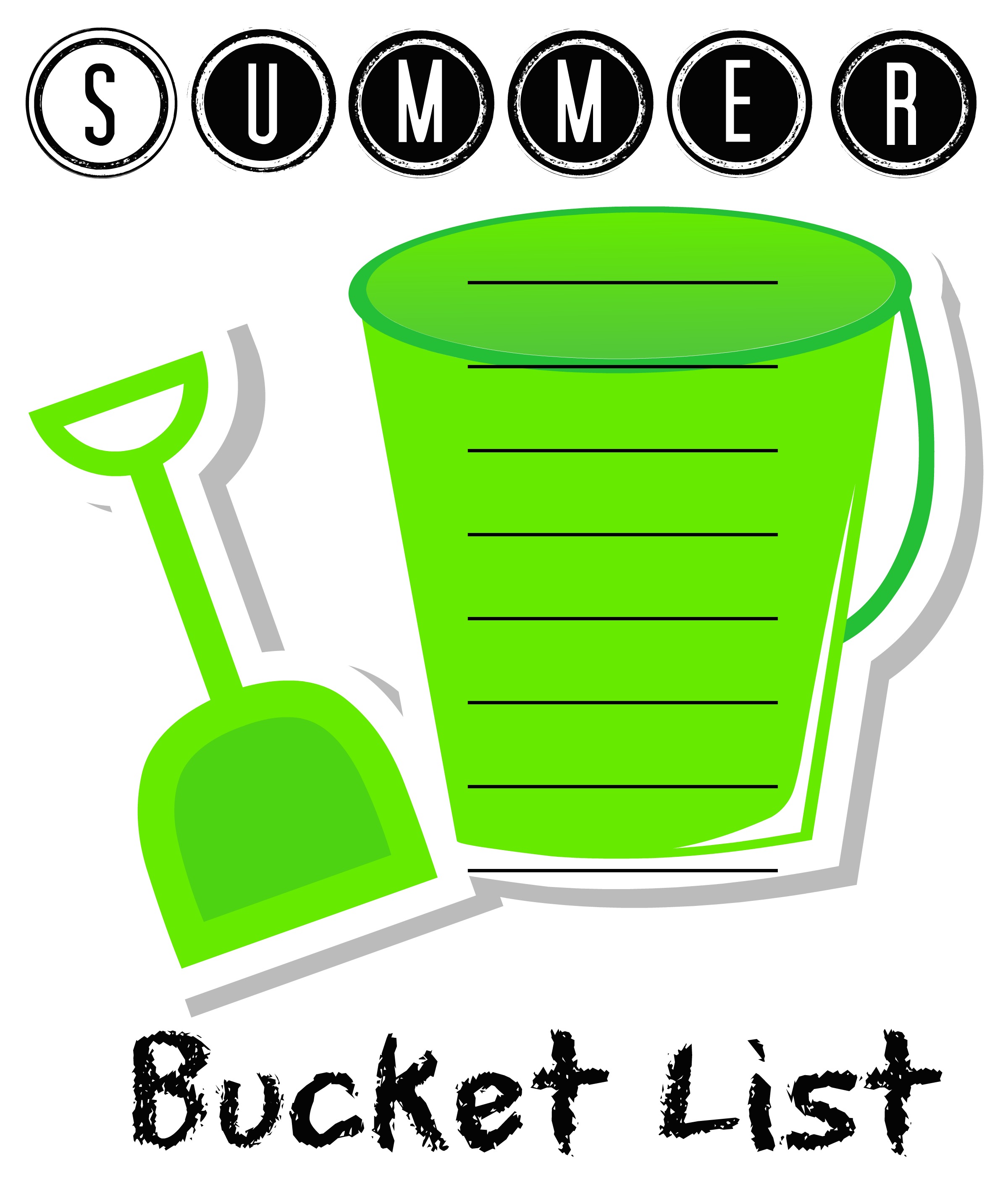 2400x2843 Summer Bucket List Clipart