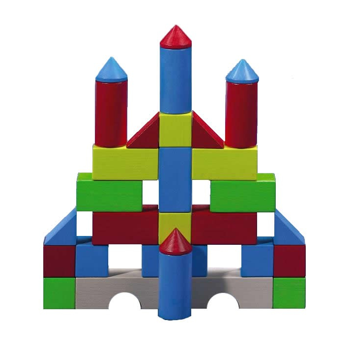 712x712 Colored Building Blocks Set