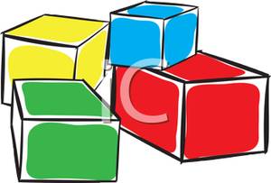 300x203 Colorful Building Blocks Clipart Image
