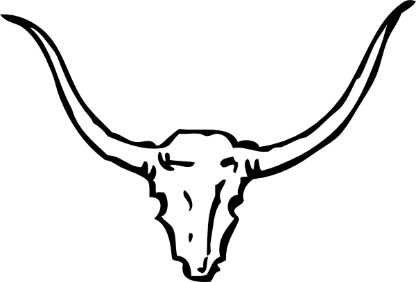 600x407 Bull Skull Clip Art Free Vector In Open Office Drawing Svg ( Svg