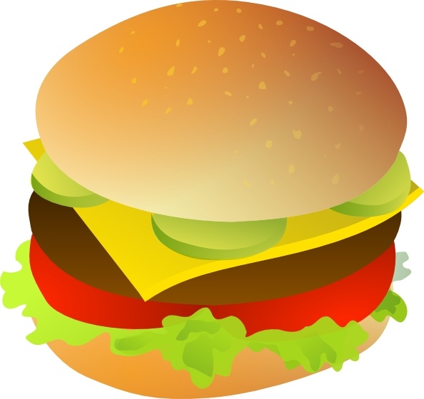 594x560 Cheese Burger Clip Art Free Vector In Open Office Drawing Svg