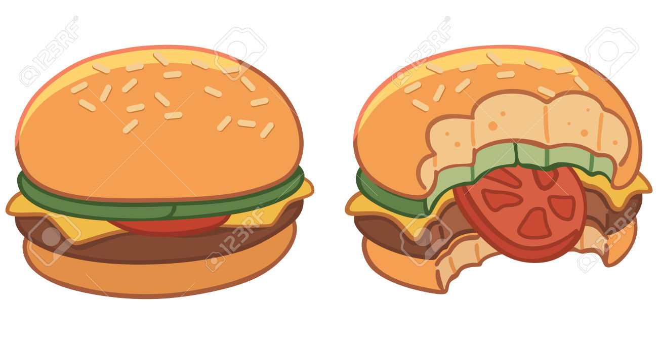 1300x680 Hamburger Clipart Bread Cheese