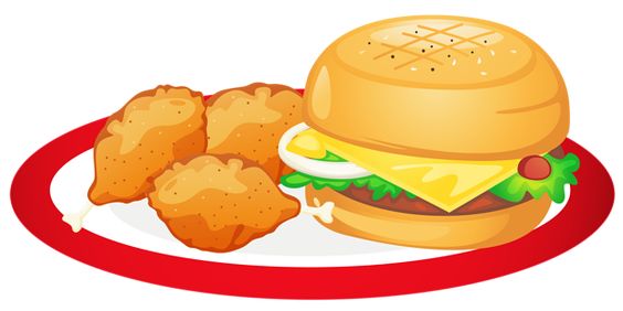 564x282 Hamburger Food Clip Art Cartoon Food Art Clip Art