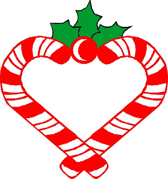 545x580 Candy Cane Clipart Heart