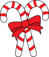 169x195 Candy Canes Clipart