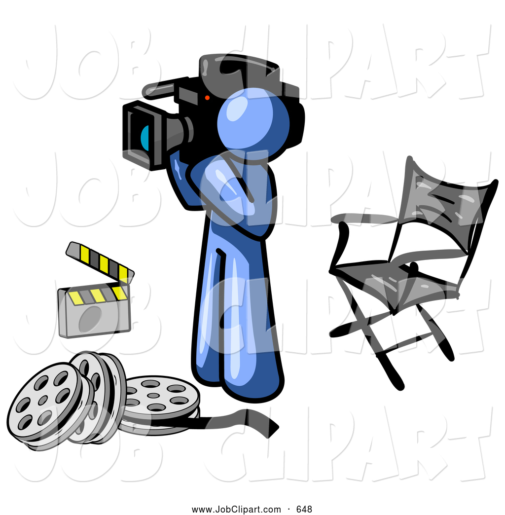 1024x1044 Job Cliprt Of Cameraman Blue Man Filming Movie Scene