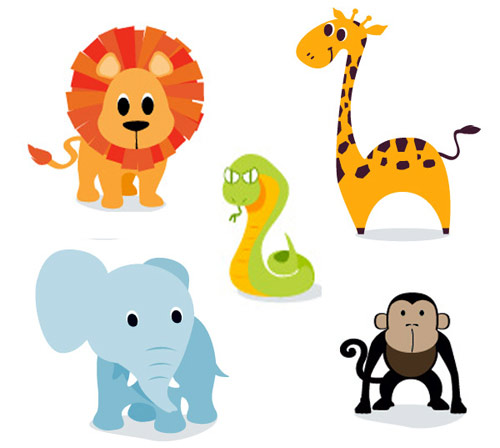500x448 Safari Animals Clip Art