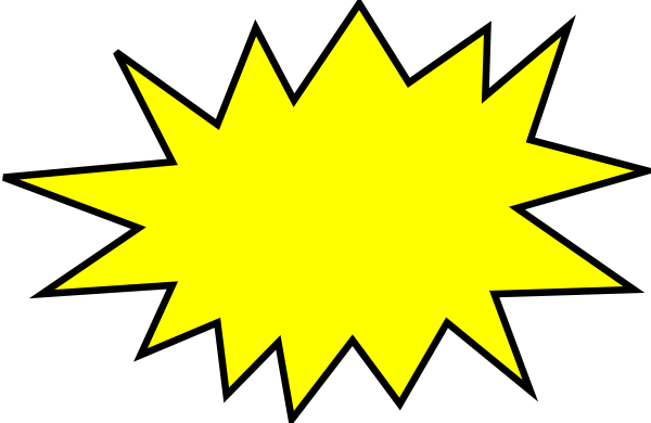 600x390 Cartoon Star Voice Bubble Clip Art