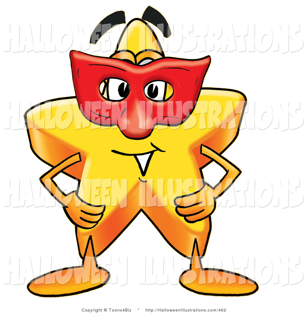 1024x1044 Halloween Clip Art Of A Gold Star Mascot Cartoon Character Wearing