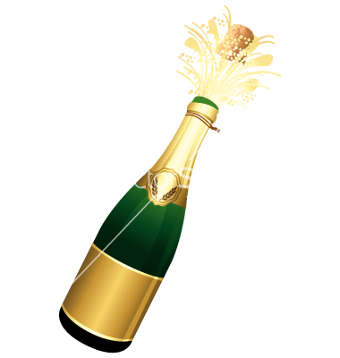 380x400 Free Clipart Champagne Bottle