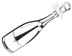 236x183 Wine Bottle Champagne Bottles Ink Hand Draw