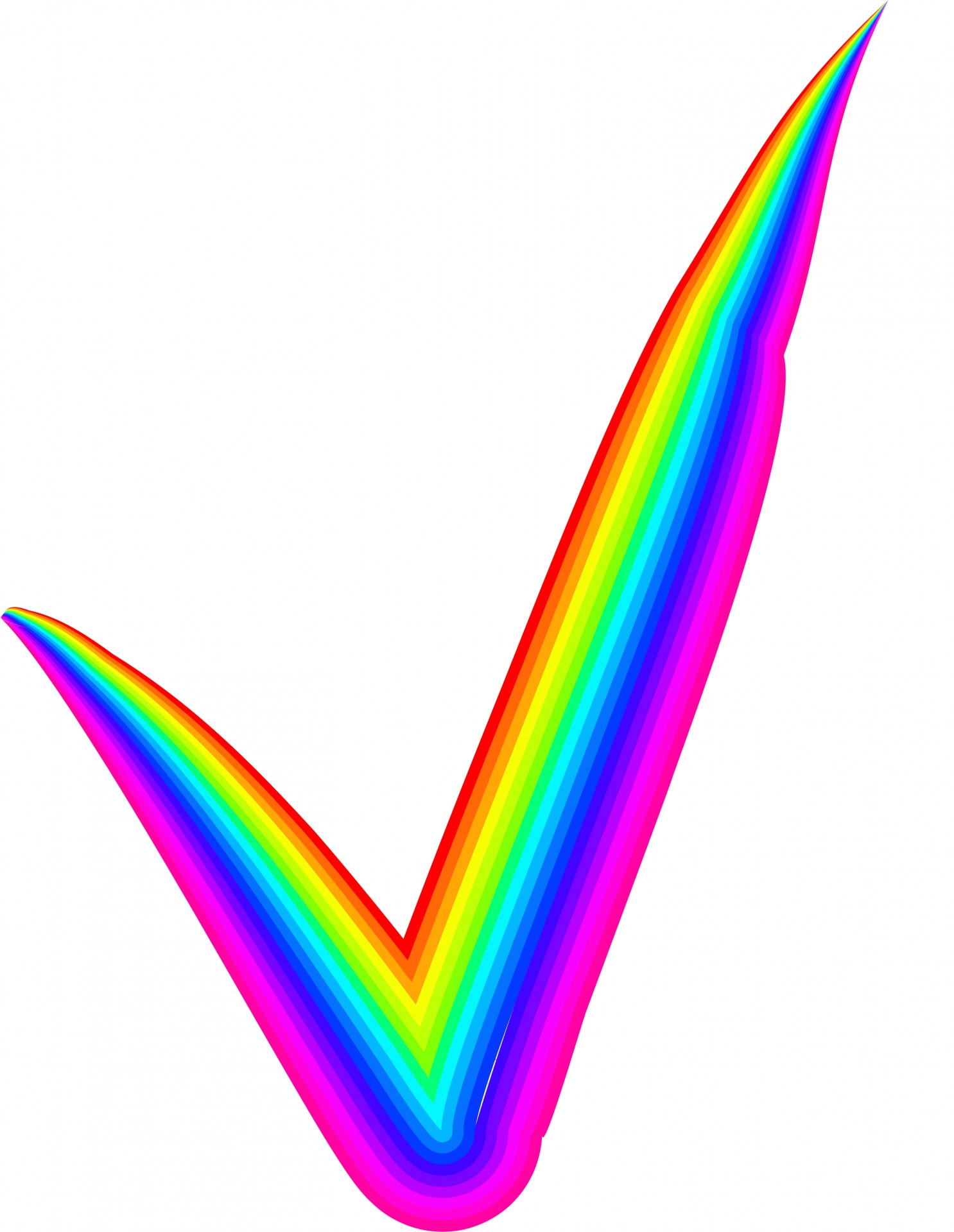 1486x1919 Rainbow Check Mark Free Stock Photo