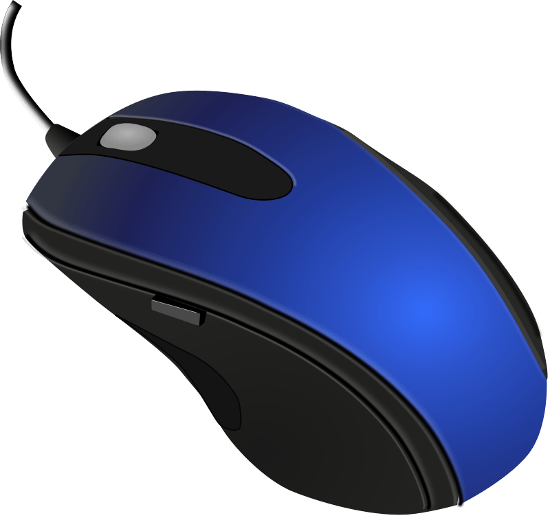 800x754 Blue Black Computer Mouse Transparent Png