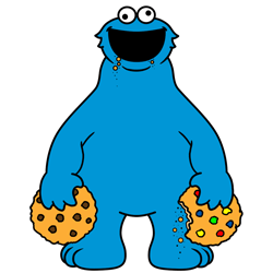 250x250 Cookie Monster Clipart Cartoon