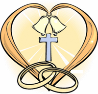 200x192 Cross And Wedding Rings Clipart