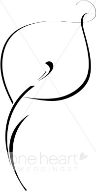 195x388 Cala Lily Clipart Wedding Lily Clipart