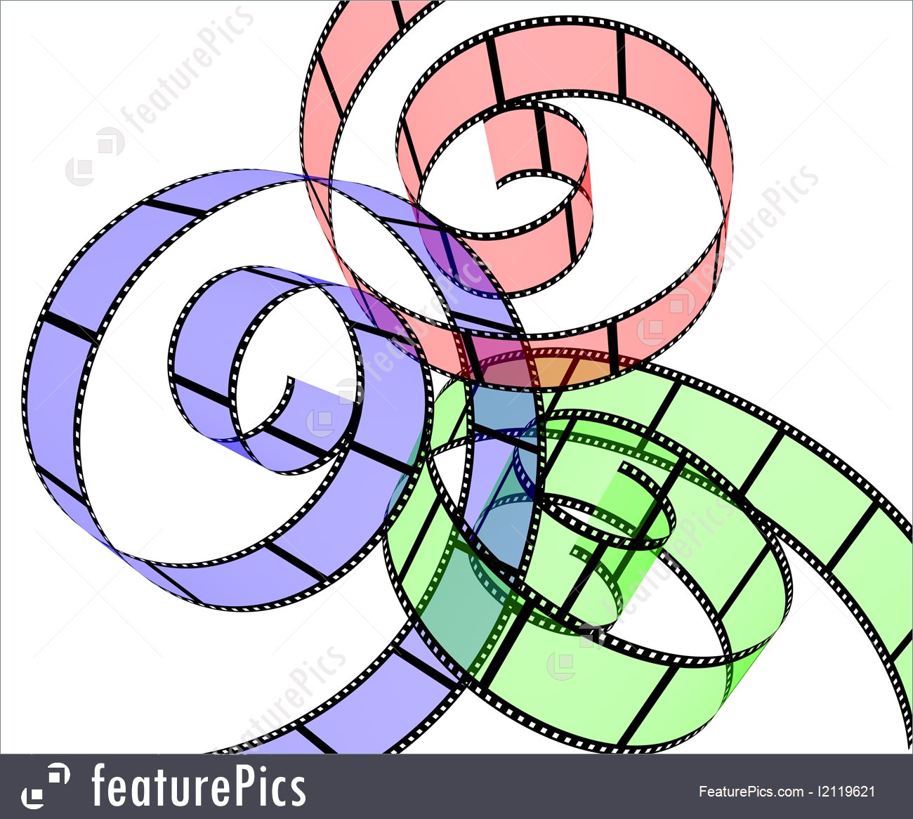 1300x1166 Photo Of Three Colored Filmstrips