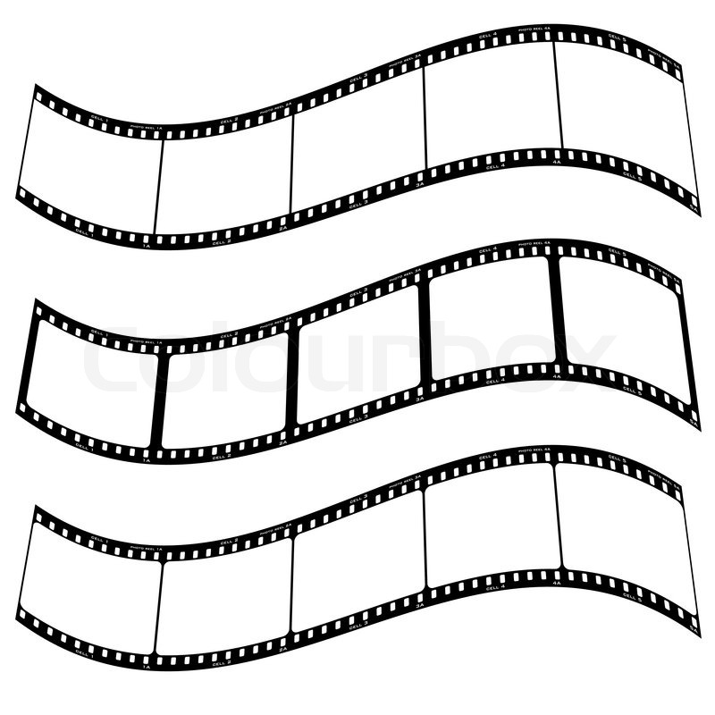 800x800 Three Blank Film Strips With Room To Addd Your Own Copy Twisted