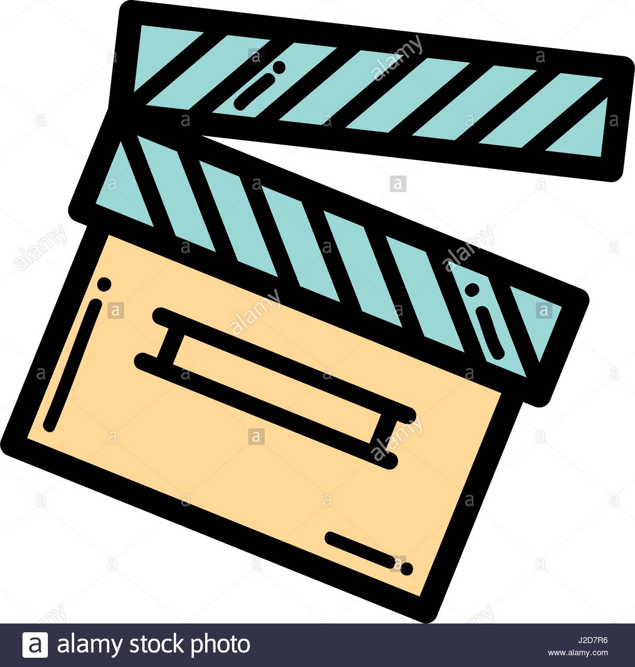 1300x1364 Clapper Board Action Video Filmstrips Stock Vector Art