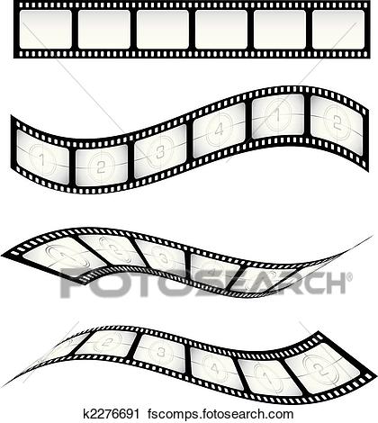 420x470 Clipart Of Film Strips K2276691