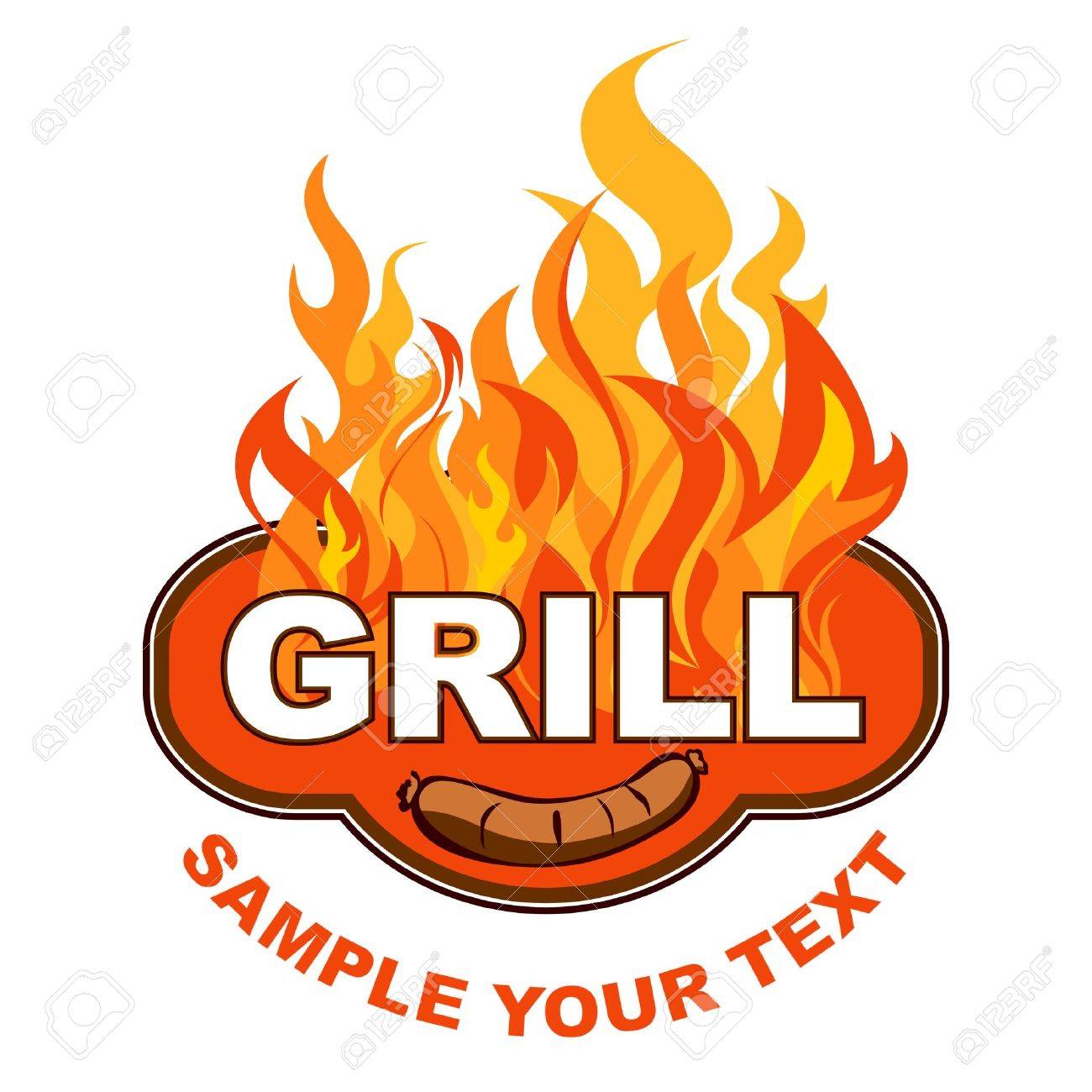 1300x1300 Grill Flames Clipart