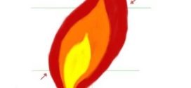 272x125 Flames Clipart Coloring Page