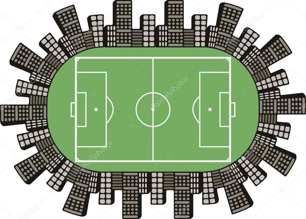 1024x732 Football Field Logo Stock Vector Koksikoks