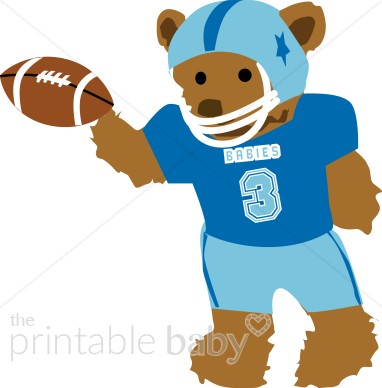 382x388 Baby Clipart Football Player