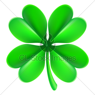 325x325 Four Leaf Clover Gl Stock Images