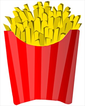 282x350 Free French Fries Clipart