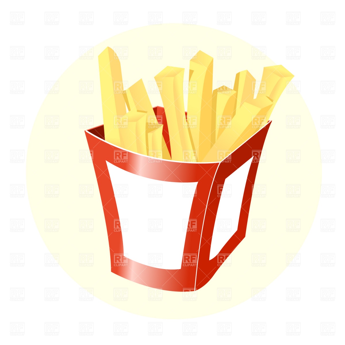 1200x1200 French Fries Royalty Free Vector Clip Art Image