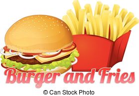 279x194 Hamburger And French Fries Clipart