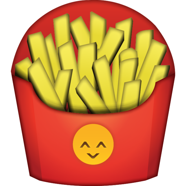 600x600 High Resolution French Fries Emoji