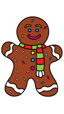 215x382 How To Draw Gingerbread Man, Christmas Items, Easy Step By Step