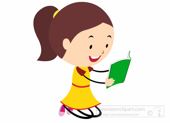 550x400 Girl Reading Clip Art 101 Clip Art